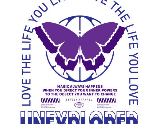 卡通蝴蝶矢量手绘卡通动物简约英文字母矢量