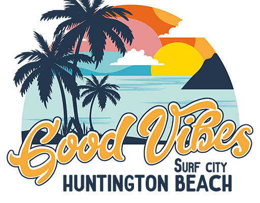 椰子树矢量海浪矢量手写英文字母矢量