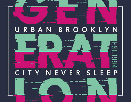 破碎英文字母矢量故障风矢量彩色英文字母矢量