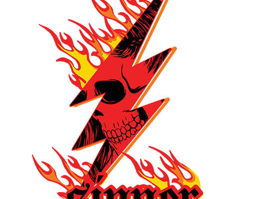 火焰矢量骷颅头矢量闪电图案英文字母矢量