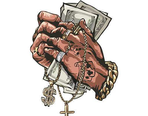 人物手臂矢量美元手男人手臂项链祈祷手势矢量