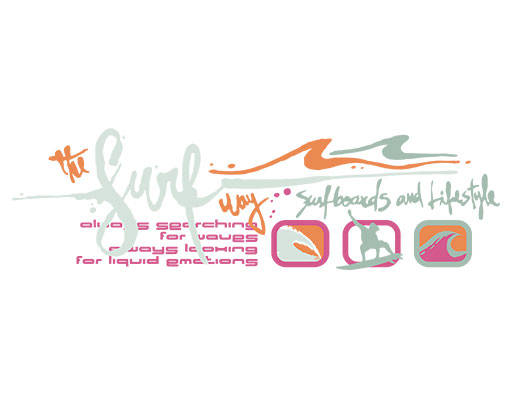 手写英文字母矢量海浪矢量人物剪影图案涂鸦英文字母