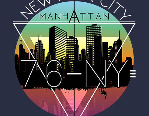 城市风景矢量手绘城市矢量英文字母矢量三角形矢量建筑剪影矢量