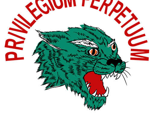 卡通动物头像手绘狼头豹子头像英文字母矢量