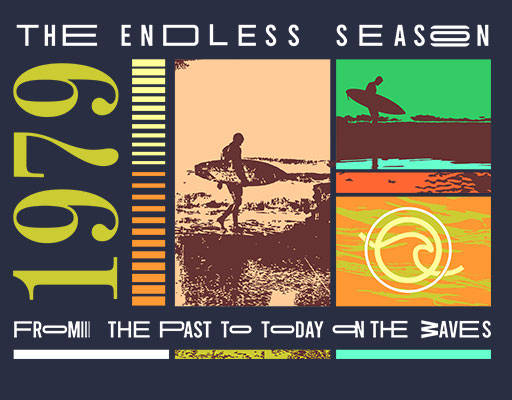 卡通风景矢量人物冲浪图案英文字母矢量