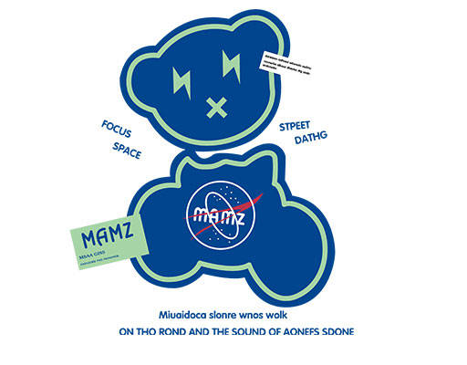 卡通小熊图案断头小熊手绘卡通小熊