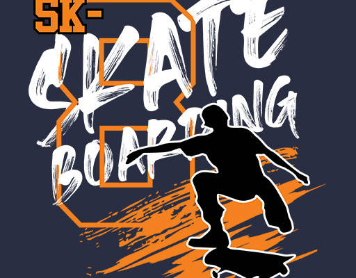 手写英文字母矢量滑板图案破碎矢量skate人物剪影图案