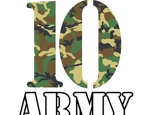 数字字母矢量英文字母矢量迷彩数字10英文字母