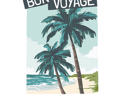 卡通椰子树矢量简约文字矢量数字字母矢量海滩矢量