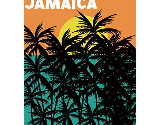 卡通树木矢量英文字母矢量椰子树矢量简约文字