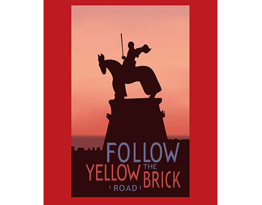 卡通骑马人物矢量简约雕塑矢量英文字母矢量