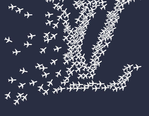 卡通LV矢量英文字母矢量飞机矢量卡通飞机