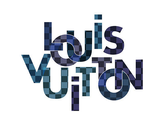 路易威登LOUIS VUITTON英文字母矢量棋盘格英文字母