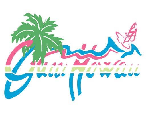 手写英文字母矢量简约文字矢量椰子树矢量