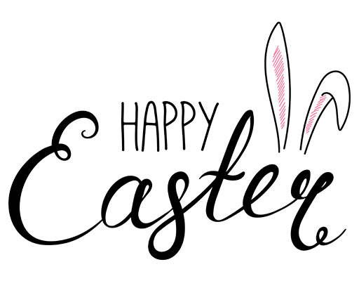 卡通兔子耳朵矢量手写英文字母矢量简约文字矢量