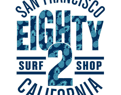 简约文字矢量数字字母矢量数字2图案菠萝矢量