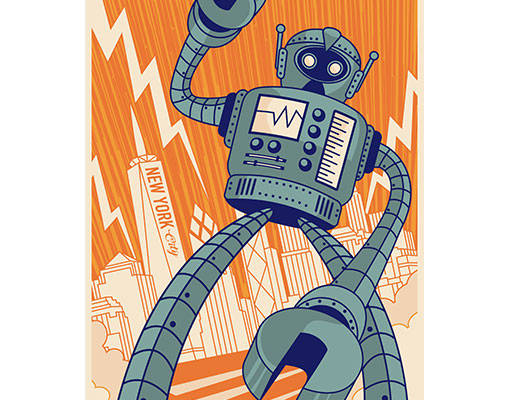 卡通机器人矢量手绘卡通矢量手绘建筑矢量