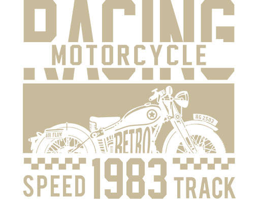 卡通英文字母矢量卡通摩托车矢量