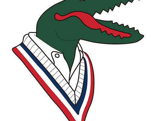 卡通鳄鱼矢量手绘卡通动物头像鳄鱼头像