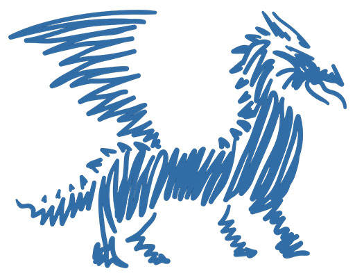 手绘卡通动物麒麟矢量手绘涂鸦动物矢量