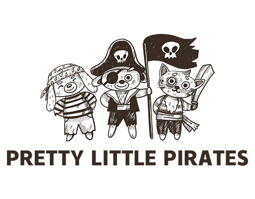 卡通动物矢量手绘海盗卡通矢量英文字母矢量