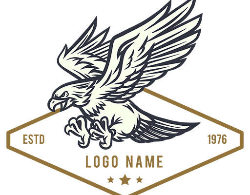 卡通老鹰矢量手绘卡通动物英文字母矢量手绘老鹰鸟