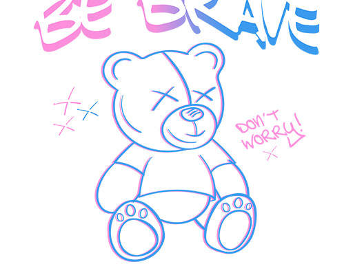 卡通小熊矢量手绘小熊矢量彩色小熊立体英文字母矢量