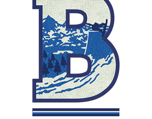 卡通数字字母矢量大写字母B图案剪影文字风景矢量