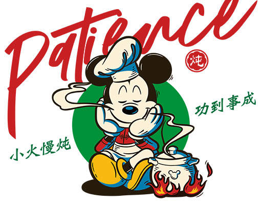 卡通米奇图案手绘卡通手写英文字母mickey矢量中文字母