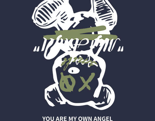 倒立的小熊图案手绘卡通动物可爱卡通小熊