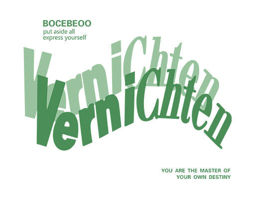 变形英文字母图案简约文字图案