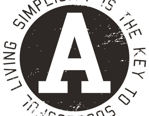 字母A图案简约文字矢量圆形字母图案