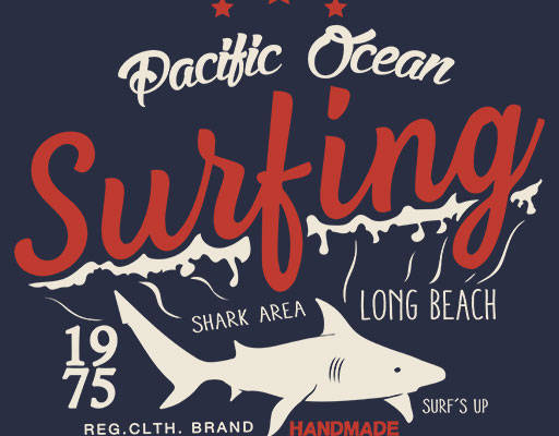 卡通鲨鱼矢量手写英文字母矢量