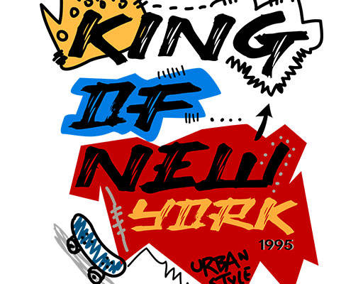 涂鸦英文字母矢量简约文字卡通矢量毛笔英文字母