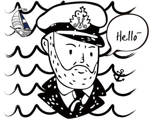 卡通人物矢量船长人物矢量卡通人物头像