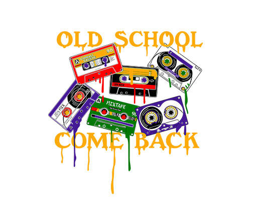 卡通磁带图案涂鸦英文字母矢量图案唱片磁带