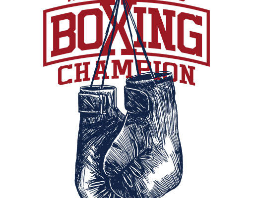 卡通拳击手套手绘手套矢量英文字母矢量素描手套