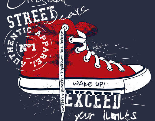 卡通鞋子矢量手绘鞋子破碎英文字母矢量