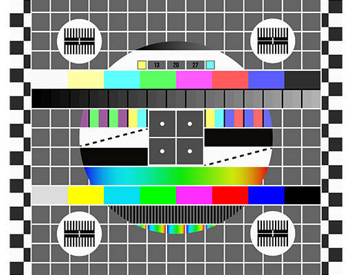 电视信号图案棋盘格矢量图案彩色信号电视图案