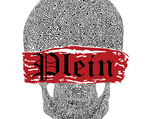 骷髅头矢量英文字母矢量圆点图案马赛克骷髅头