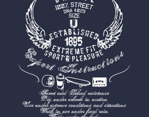 老鹰翅膀矢量破碎文字矢量简约文字图案