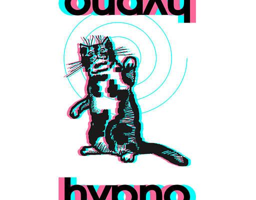 3D猫咪矢量彩色英文字母矢量卡通动物