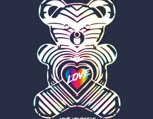 卡通小熊矢量英文字母矢量可爱卡通小熊剪影矢量