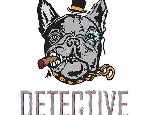 卡通小狗头像哈巴狗矢量手绘卡通动物头像