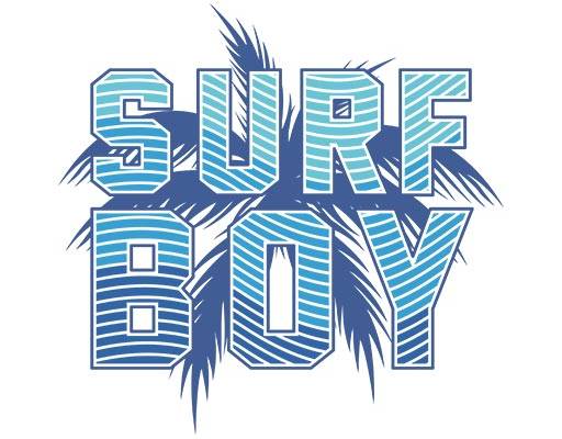 简约文字矢量英文字母矢量卡通文字矢量椰子树剪影矢量