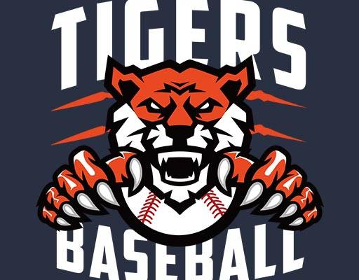 卡通老虎矢量英文字母矢量手绘老虎logo矢量