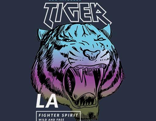 卡通老虎矢量彩色老虎愤怒的老虎头像矢量