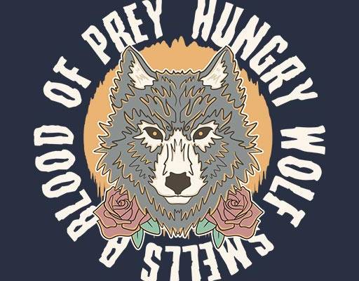 卡通狼头矢量英文字母矢量手绘卡通动物头像