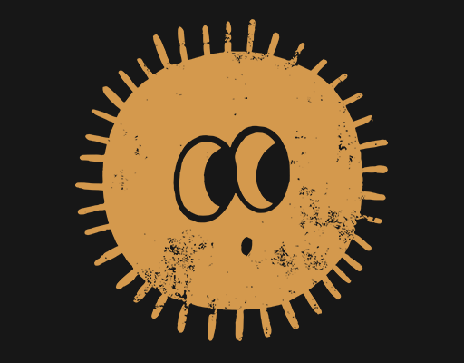 卡通太阳图案手绘太阳印花素材儿童印花图案