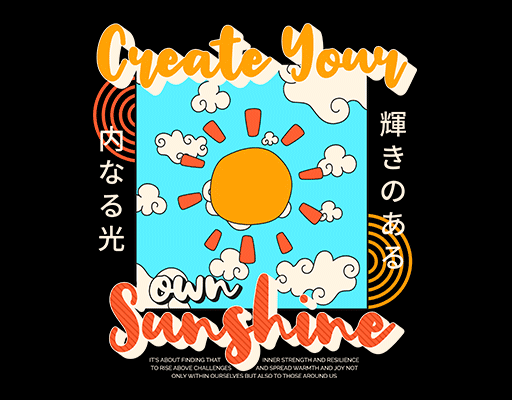 卡通英文字母图案涂鸦英文字母卡通太阳图案手写英文字母